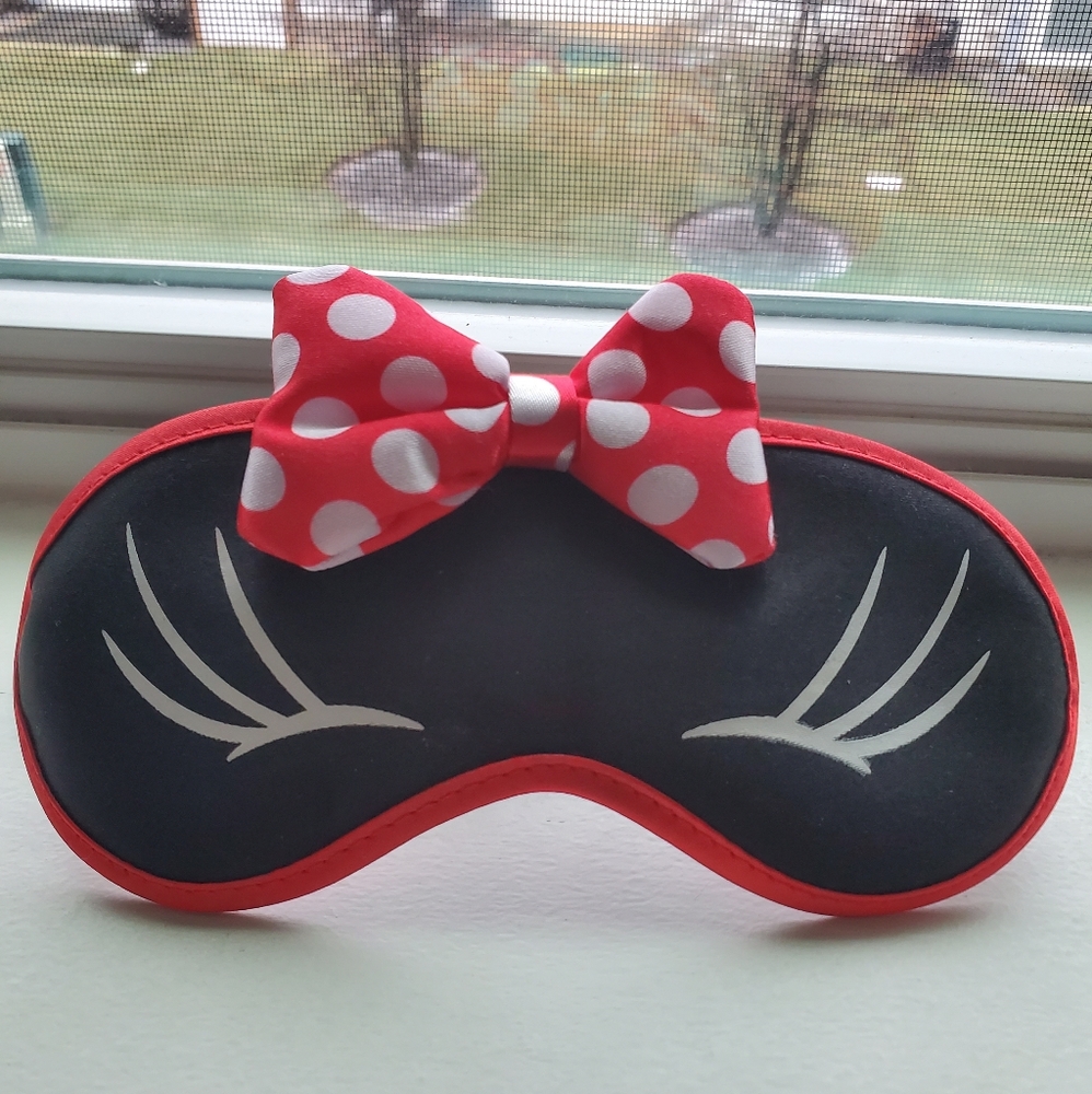 New never used Minnie Mouse Bow Sleep Mask